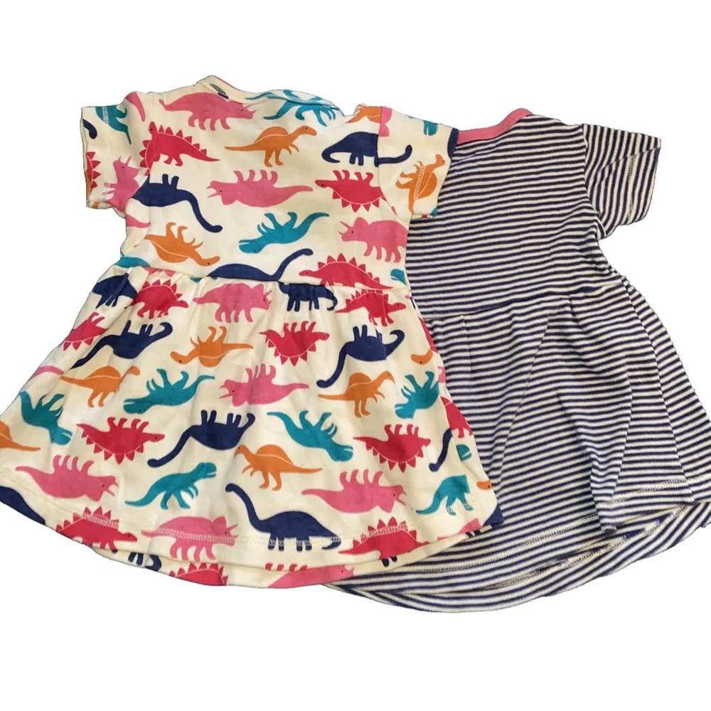 Organic Cotton Baby Dresses Set of 2 Touched by Nature Size 3-6 months